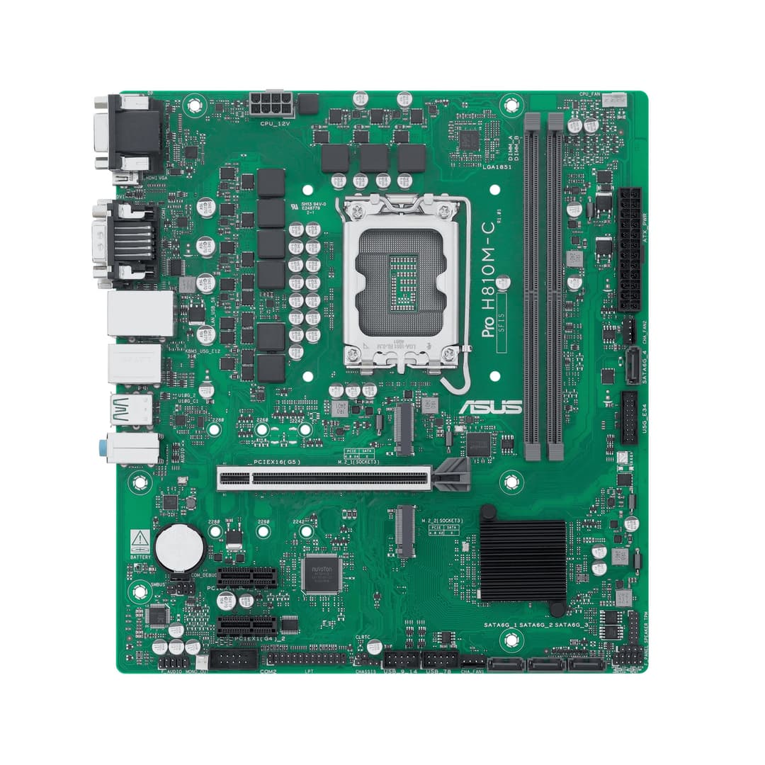 ASUS PRO H810M-C-CSM Intel H810 LGA 1851 (Socket V1) micro ATX - Image 1