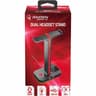 Raiden Dual Headset Stand with USB & LED Lighting