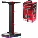 Raiden Dual Headset Stand with USB & LED Lighting thumbnail 2