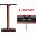 Raiden Dual Headset Stand with USB & LED Lighting thumbnail 3