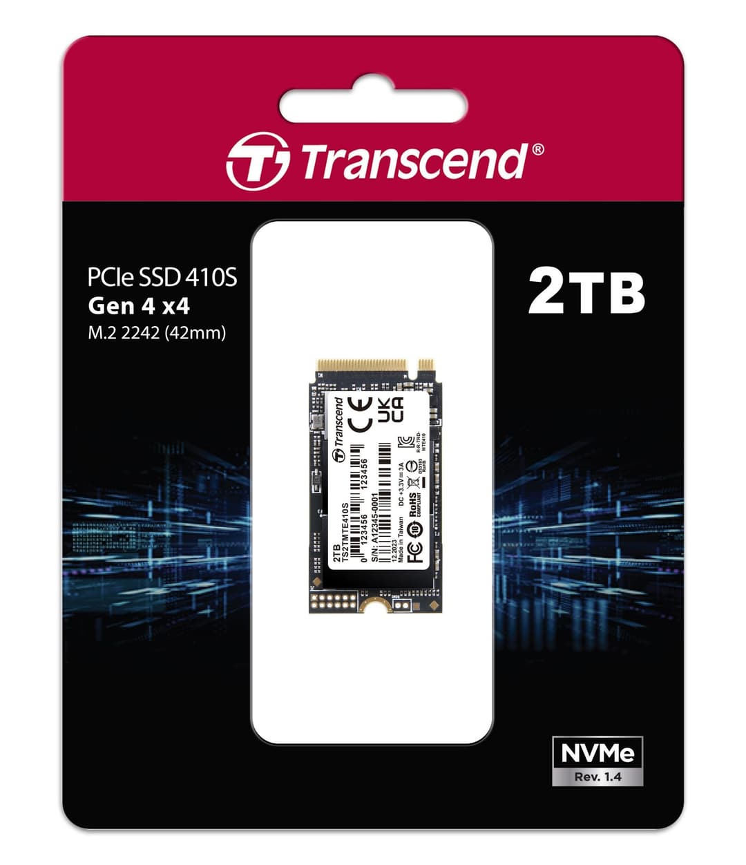 2TB Transcend 410S NVMe PCIe 4.0 M.2 2242 Gen4 x4 Internal SSD - Image 2