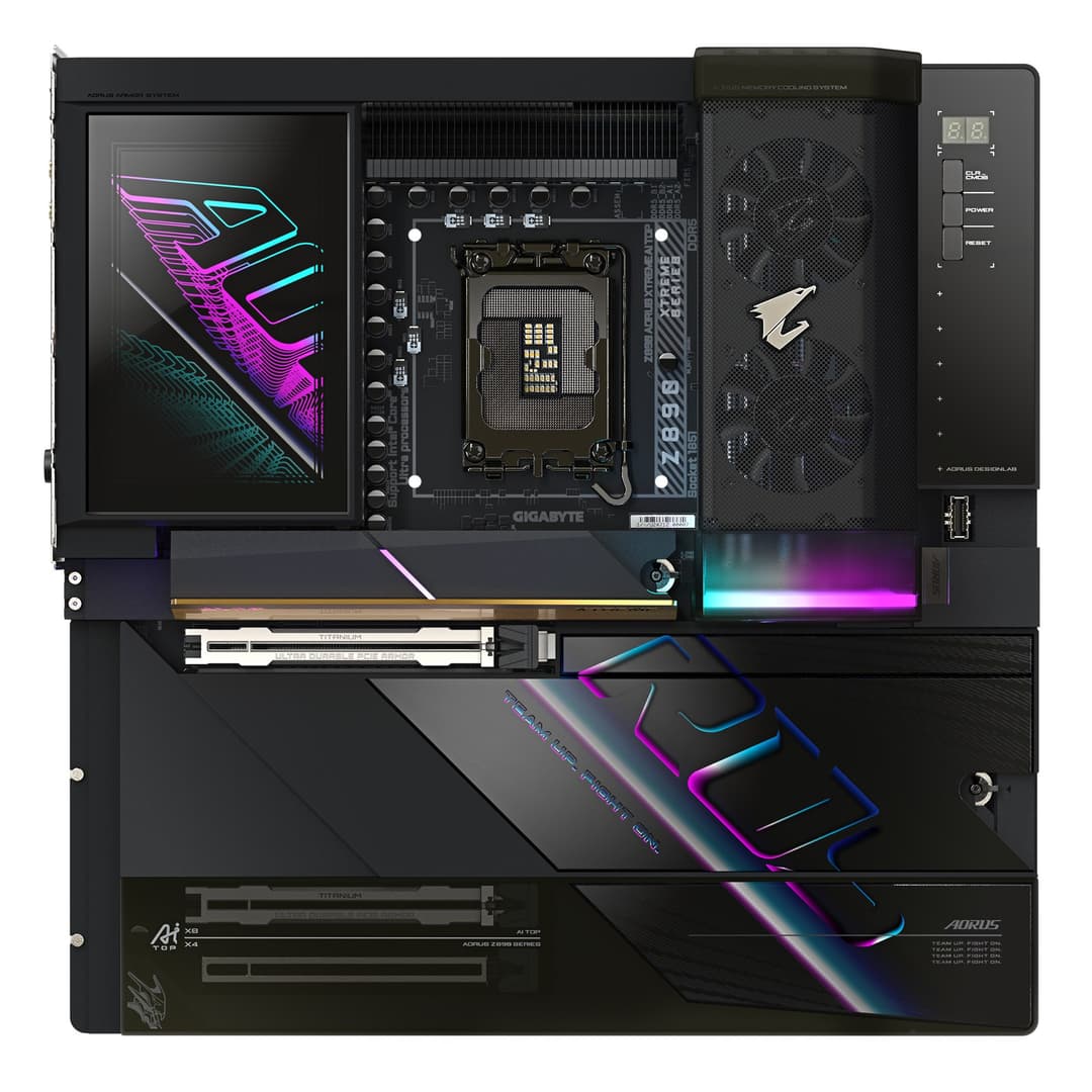 GIGABYTE Z890 AORUS XTREME AI TOP Motherboard - Supports Intel Core Ultra (Series 2) CPUs, 22+1+2 phases VRM, up to 9500MHz DDR5 (OC), PCIe 5.0 M.2, Wi-Fi 7, Thunderbolt 5 - Image 2