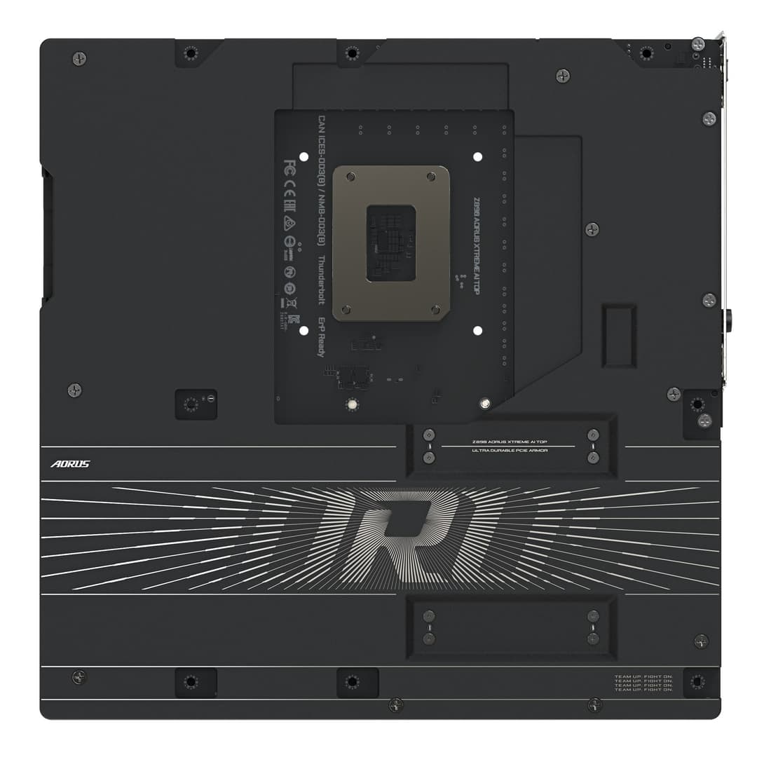 GIGABYTE Z890 AORUS XTREME AI TOP Motherboard - Supports Intel Core Ultra (Series 2) CPUs, 22+1+2 phases VRM, up to 9500MHz DDR5 (OC), PCIe 5.0 M.2, Wi-Fi 7, Thunderbolt 5 - Image 5