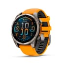 Garmin fēnix® 8 47 mm AMOLED Sapphire Premium Multisport GPS Smartwatch - Titanium with Spark Orange/Graphite Band thumbnail 1