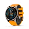 Garmin fēnix® 8 47 mm AMOLED Sapphire Premium Multisport GPS Smartwatch - Titanium with Spark Orange/Graphite Band