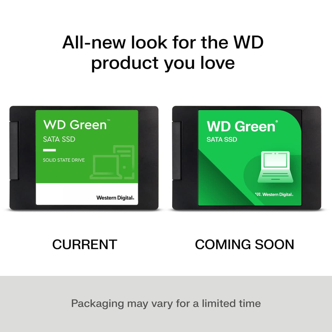 Western Digital WD Green WDS100T3G0A Internal SSD - Green - Image 2