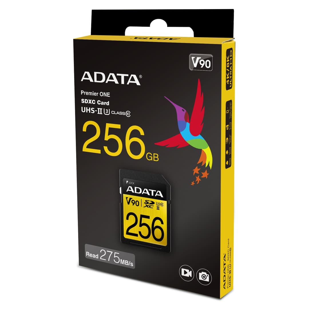 256GB AData Premier ONE SDXC UHS-II U3 275MB/s Class 10 Memory Card - Image 2