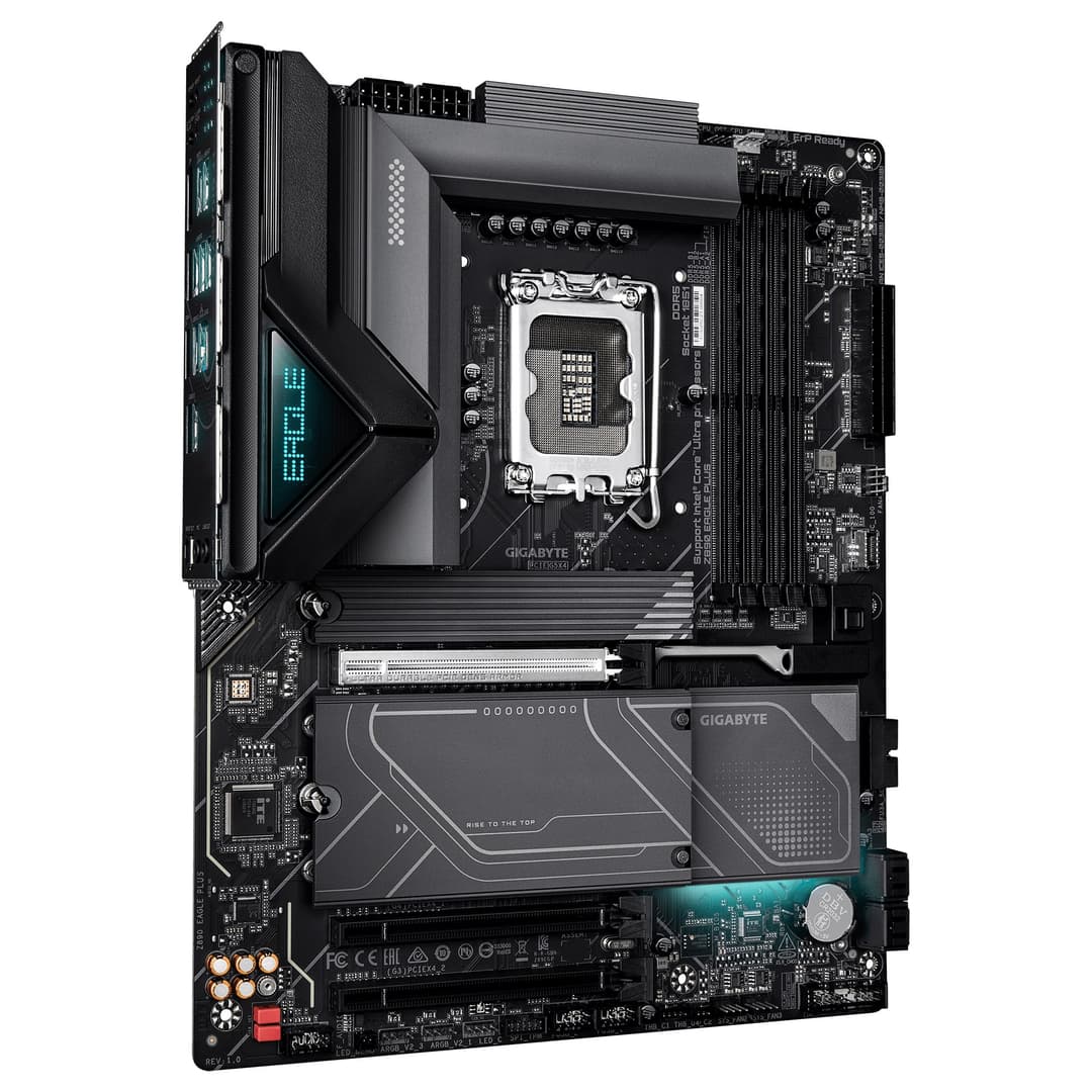GIGABYTE Z890 EAGLE PLUS Motherboard - Supports Intel Core Ultra (Series 2) CPUs, 14+1+2 phases VRM, up to 9466MHz DDR5 (OC), 1xPCIe 5.0 M.2 + 3xPCIe 4.0 M.2, 2.5GbE LAN, USB4 - Image 3