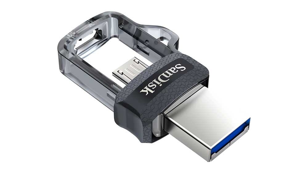 SanDisk Ultra Dual m3.0 USB flash drive 128 GB USB Type-A / Micro-USB 3.2 Gen 1 (3.1 Gen 1) Black, Silver, Transparent - Image 5