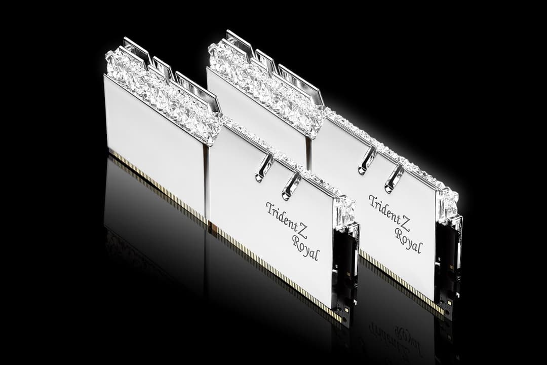 32GB G.Skill DDR4 Trident Z Royal Silver 3200Mhz PC4-25600 CL16 1.35V Dual Channel Kit (2x16GB) - Image 6