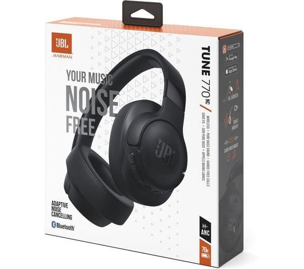 JBL Tune 770NC Wireless Bluetooth Noise-Cancelling Headphones - Black - Image 9