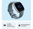 Fitbit Versa 4 Smartwatch Waterfall Blue thumbnail 3