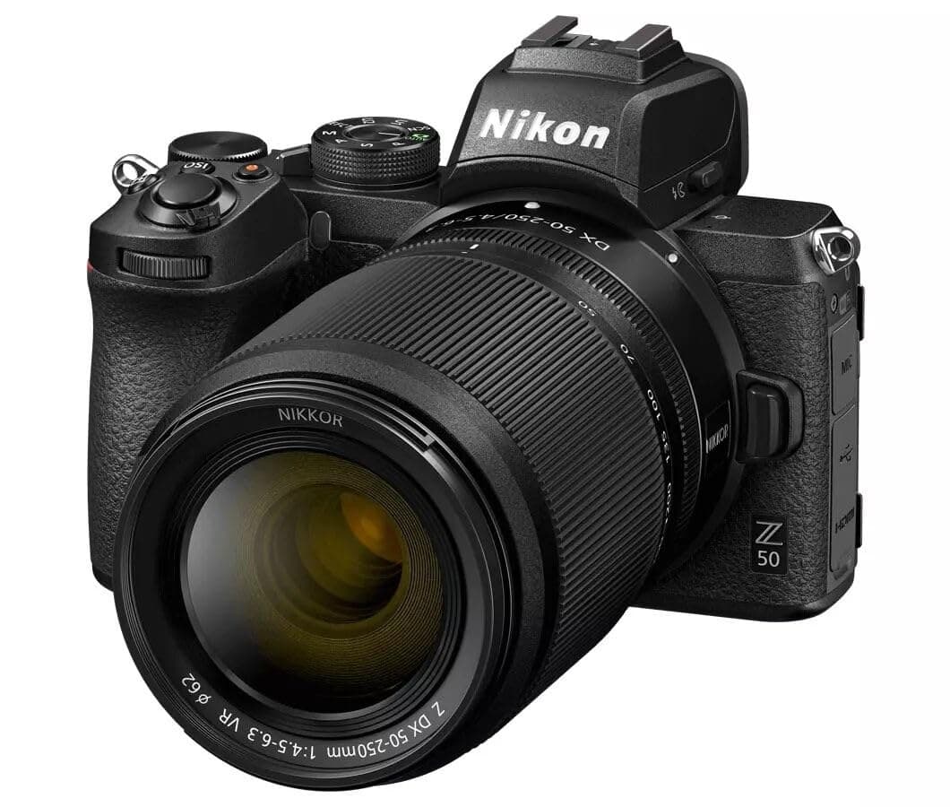 Nikon Z50 Mirrorless Camera Kit with Z DX 16-50mm and Z DX 50-250mm Lenses - Black - Image 4