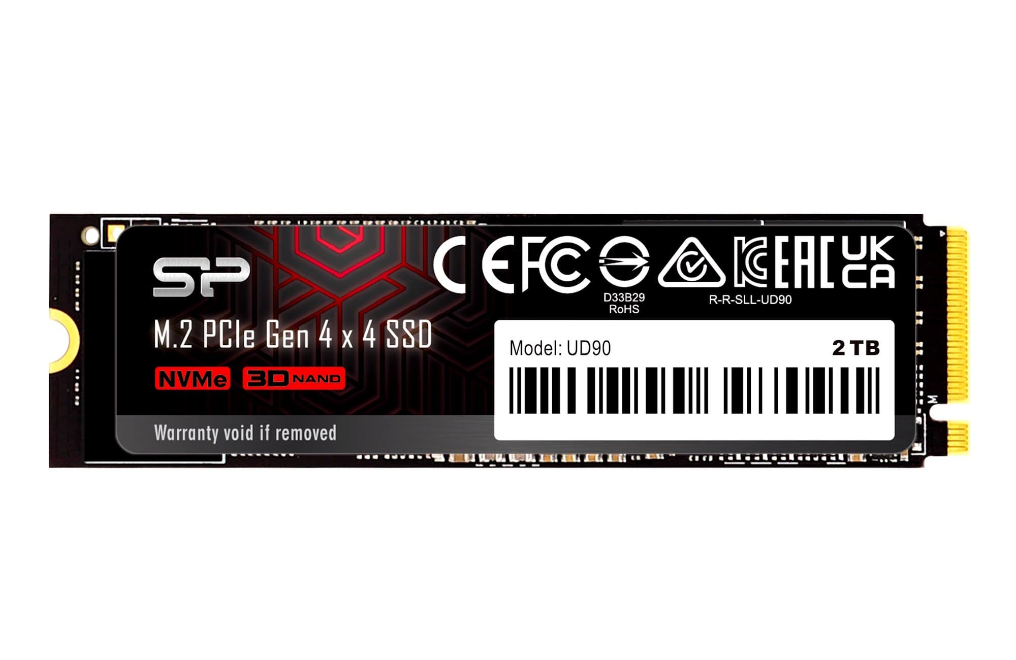 2TB Silicon Power UD90 SSD PCIe Gen 4x4 NVMe 1.4 M.2 2280 Solid State Disk