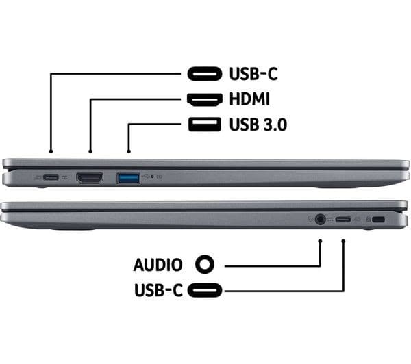 Acer Chromebook Plus 515 Intel Core i3-1215U 8GB 256GB Iron - Image 9