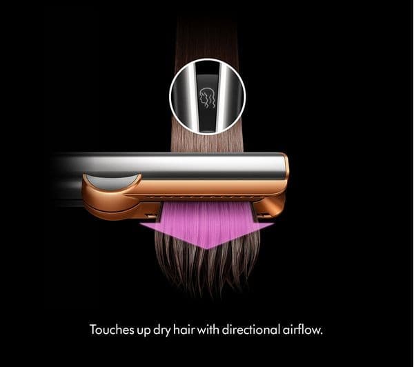 Dyson Airstrait Hair Straightener Amber Silk & Pink Champagne - Image 4