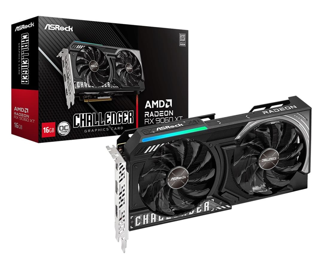 Asrock AMD Radeon RX 9060 XT Challenger 16GB OC GDDR6 - Image 1