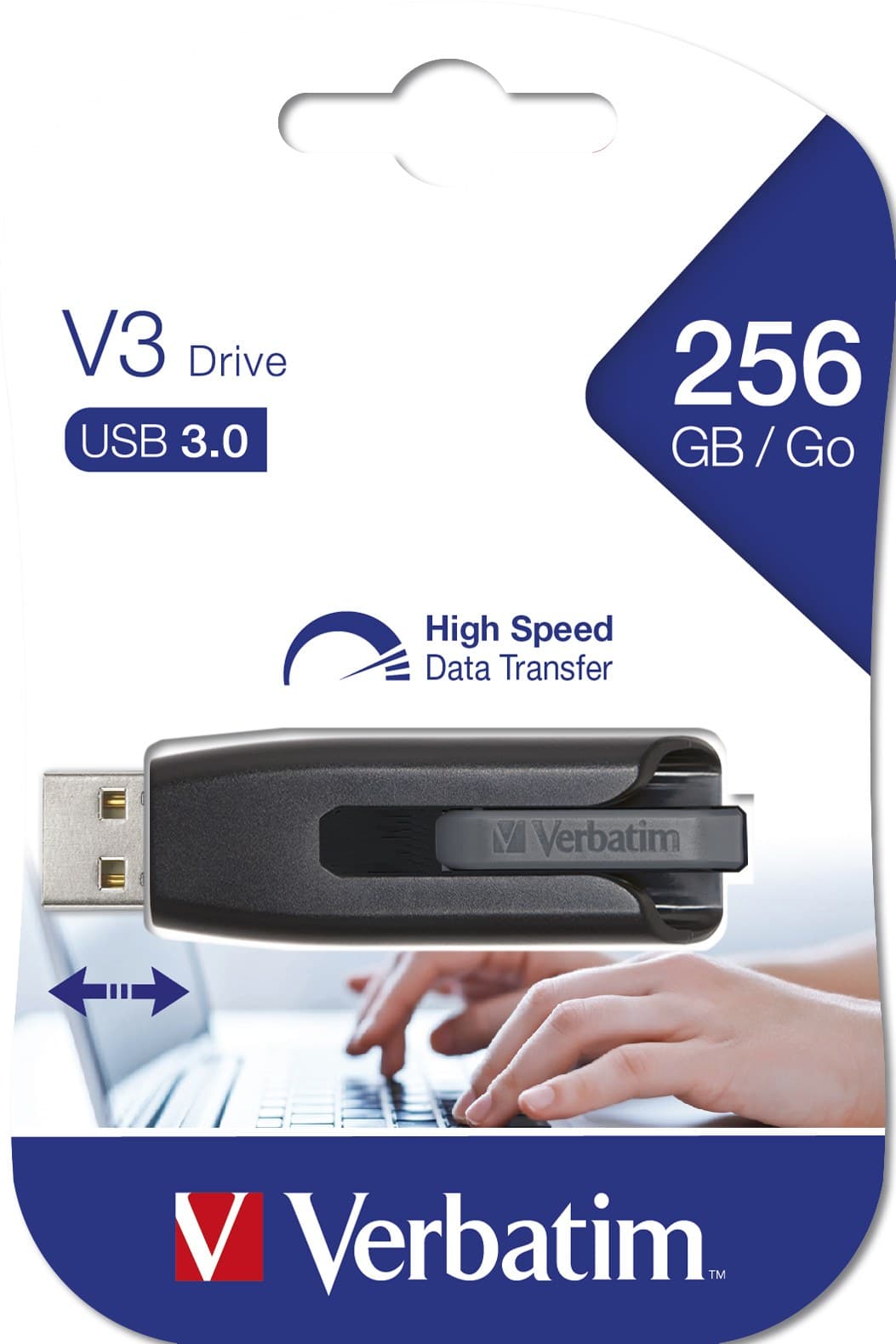 Verbatim V3 - USB 3.0 Drive 256 GB - Black - Image 5