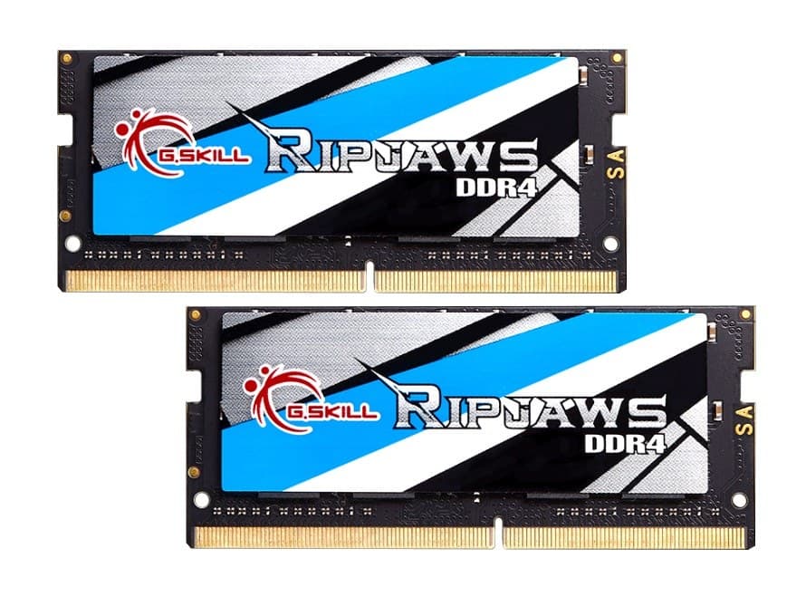 16GB G.Skill 2666MHz DDR4 SO-DIMM Laptop Memory Upgrade Kit (CL19) 1.20V PC4-21300 Ripjaws 2x8GB - Image 1