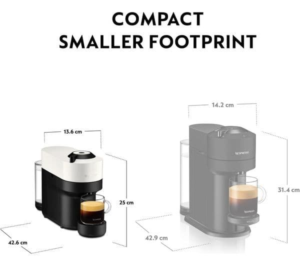 Nespresso by Krups Vertuo Pop XN920141 Coffee Machine Coconut White - Image 7