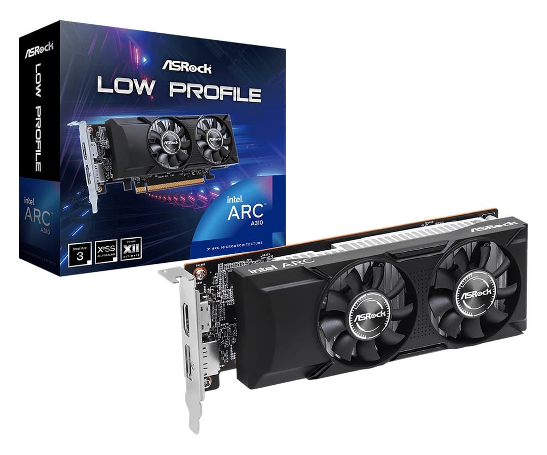 Asrock Intel Arc A310 Low Profile 4GB GDDR6 - Image 1