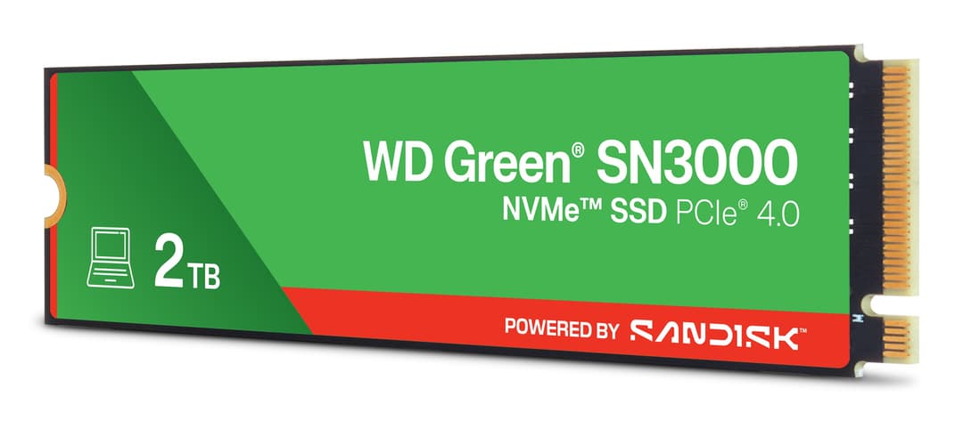 Western Digital Green WD ™ SN3000 NVMe™ SSD POWERED BY SANDISK 2 TB - Image 2