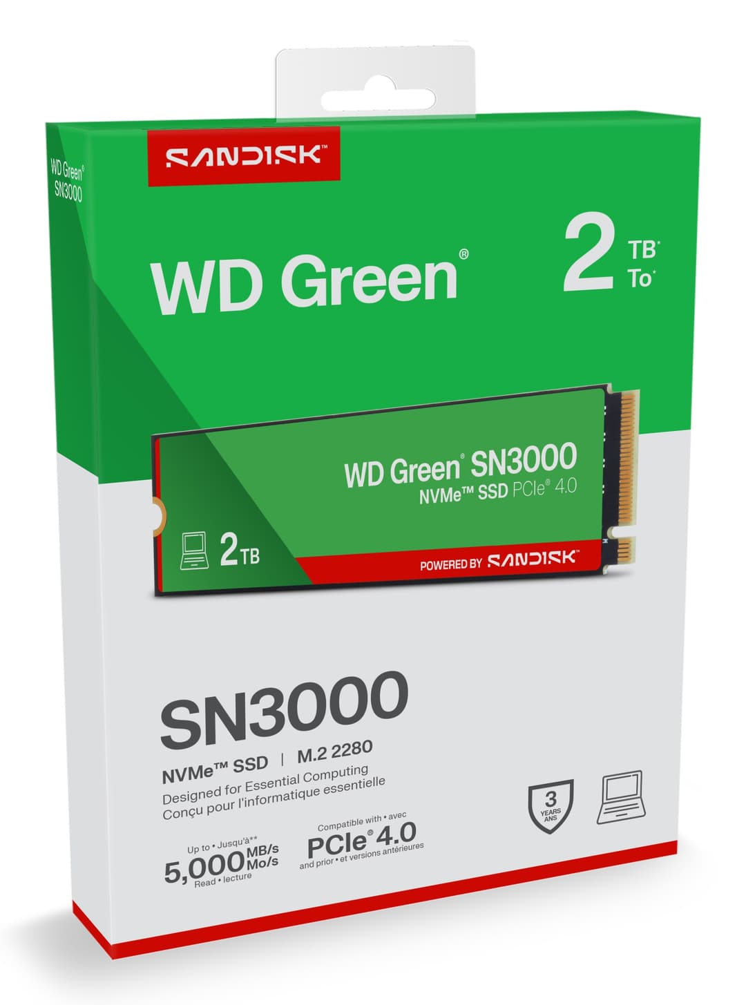 Western Digital Green WD ™ SN3000 NVMe™ SSD POWERED BY SANDISK 2 TB - Image 5