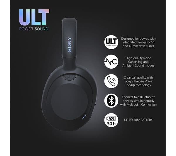 Sony ULT WEAR Headphones Black - Image 2