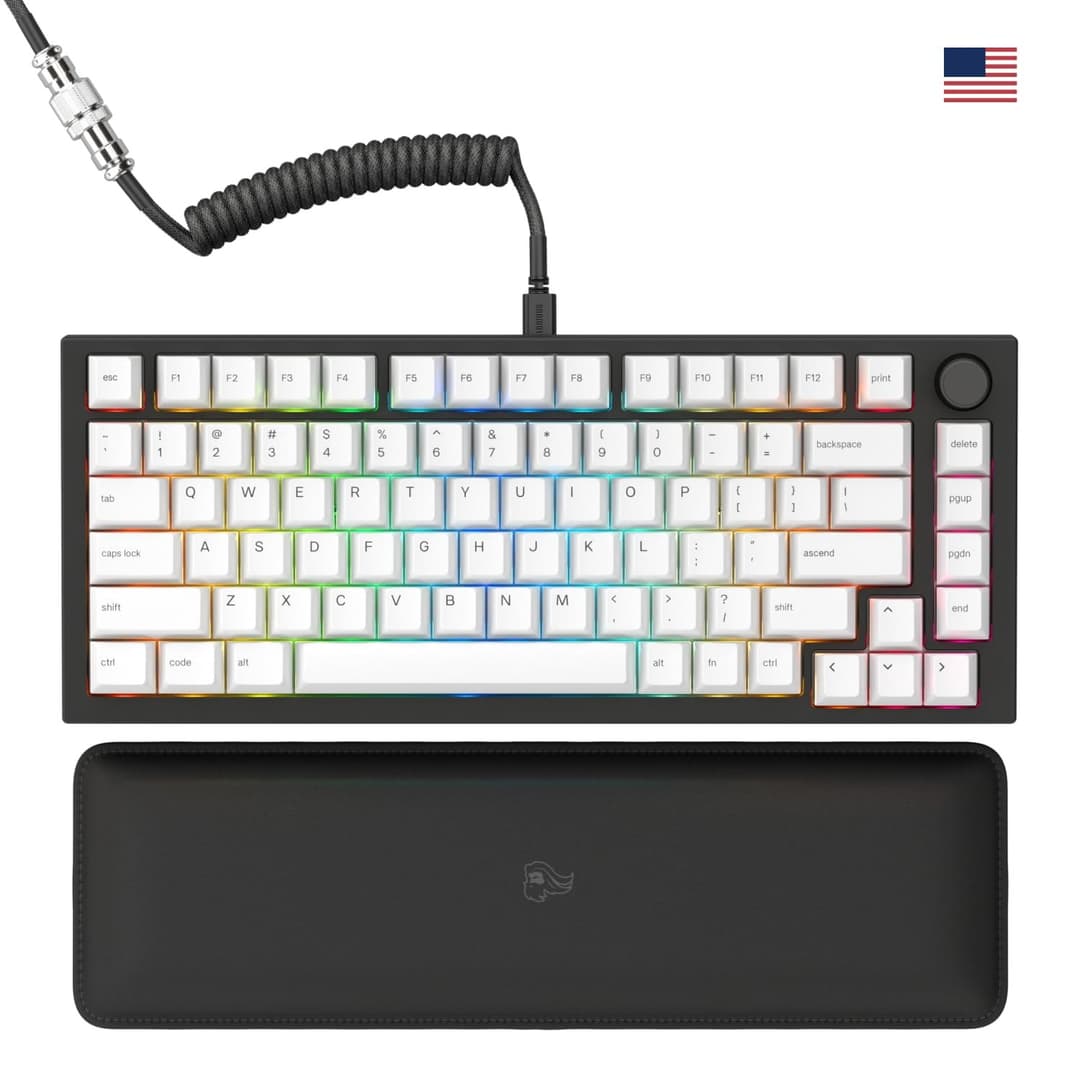 GLORIOUS GMMK PRO 75% Custom Mechanical Keyboard - Black - Image 1