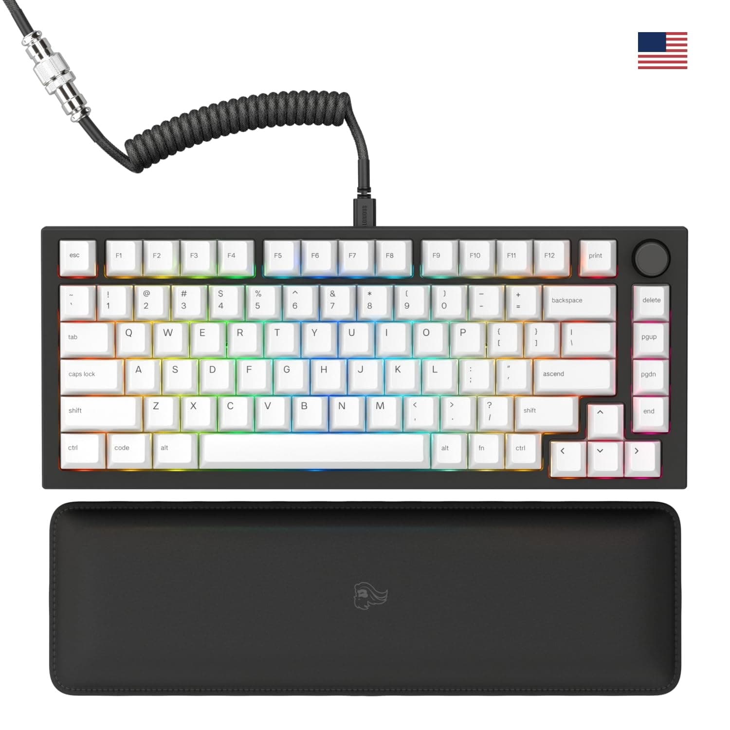 GLORIOUS GMMK PRO 75% Custom Mechanical Keyboard - Black