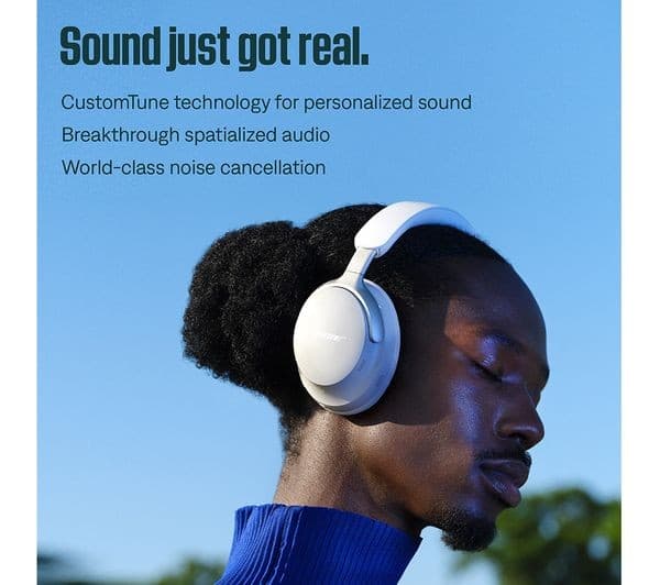 Bose QuietComfort Ultra Headphones White Smoke - Image 3