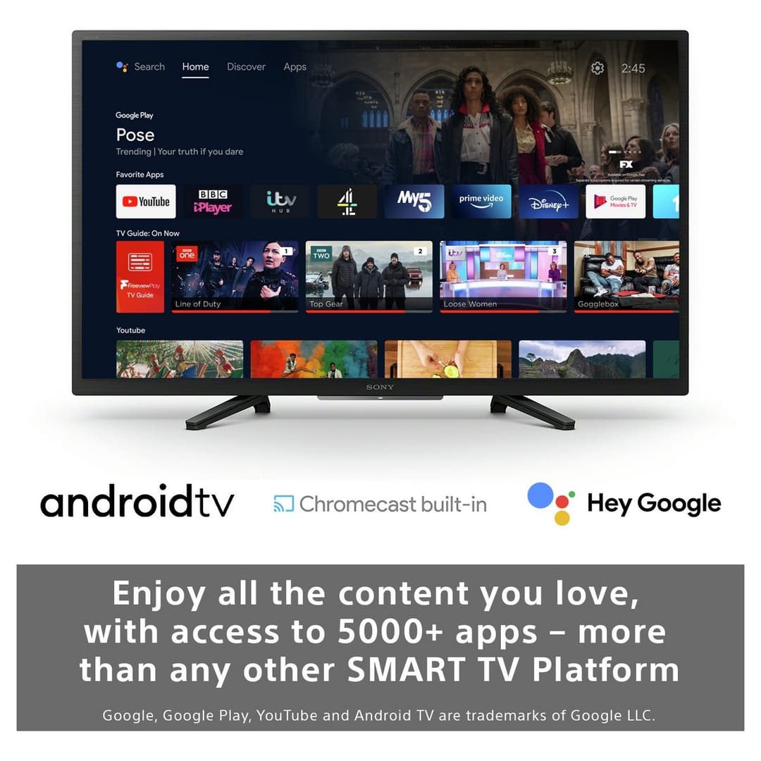 Sony 32 Inch KD32W800P1U Smart HD Ready LED Freeview TV - Image 3