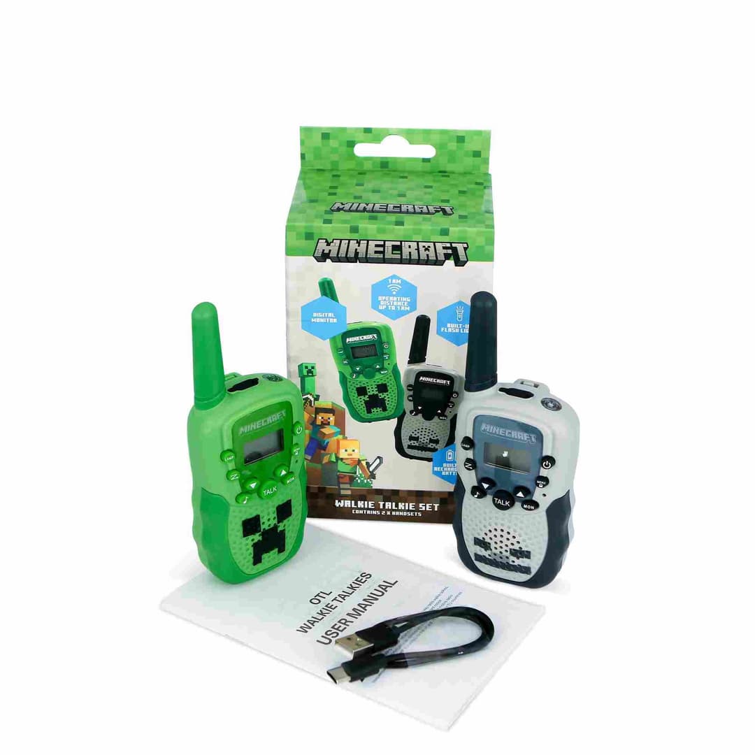 Minecraft Walkie Talkie Set Green & Grey - Image 7