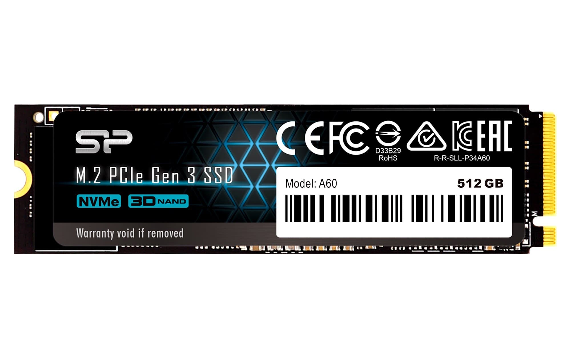 512GB Silicon Power P34A60 NVMe M.2 PCIe Gen3x4 2280 SSD Solid State Drive