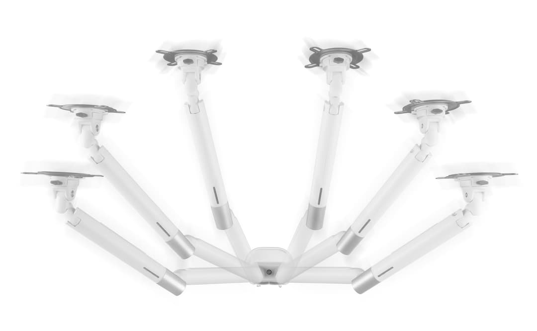 One For All DM 7220 Universal Dual Monitor Arm - White - Image 2