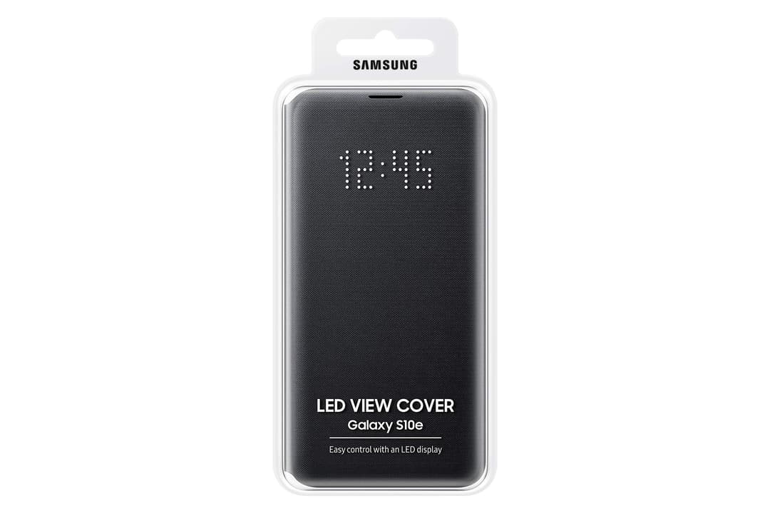 Samsung Galaxy S10e Protective LED View Wallet Cover Case - Black - Image 4