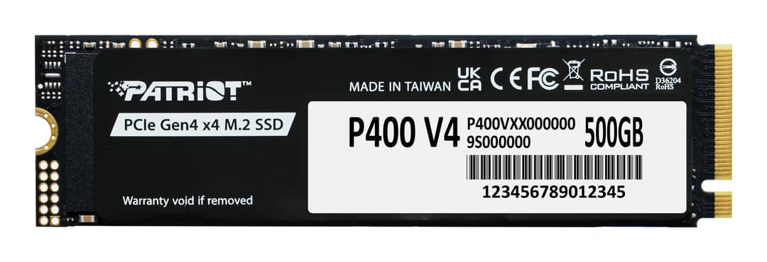 Patriot Memory P400 V4 500 GB M.2 PCI Express 4.0 NVMe - Image 1