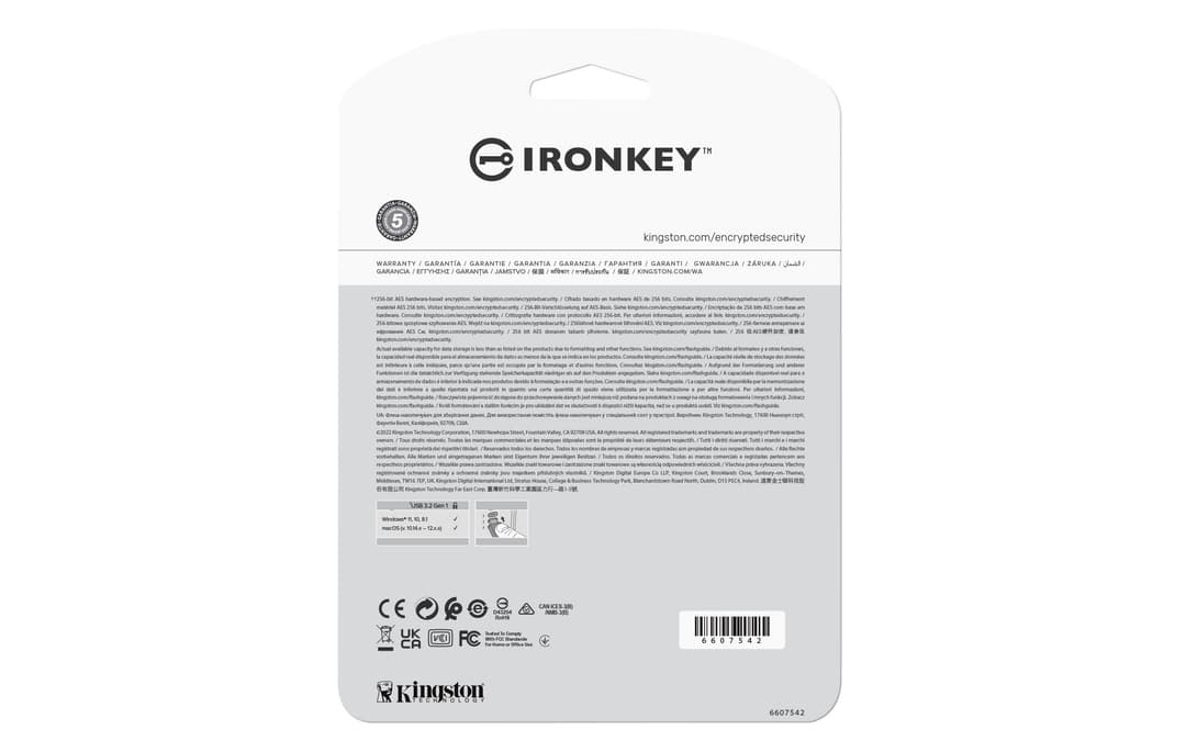 Kingston Technology IronKey 128GB USB-C Vault Privacy 50C AES-256 Encrypted, FIPS 197 - Image 7