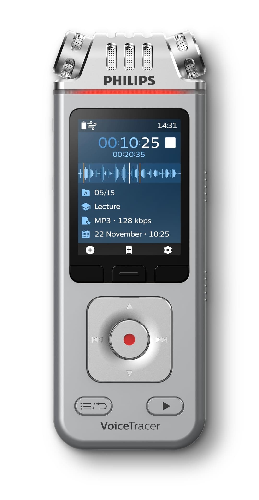 Philips DVT4115 Audio Recorder - Grey - Image 1