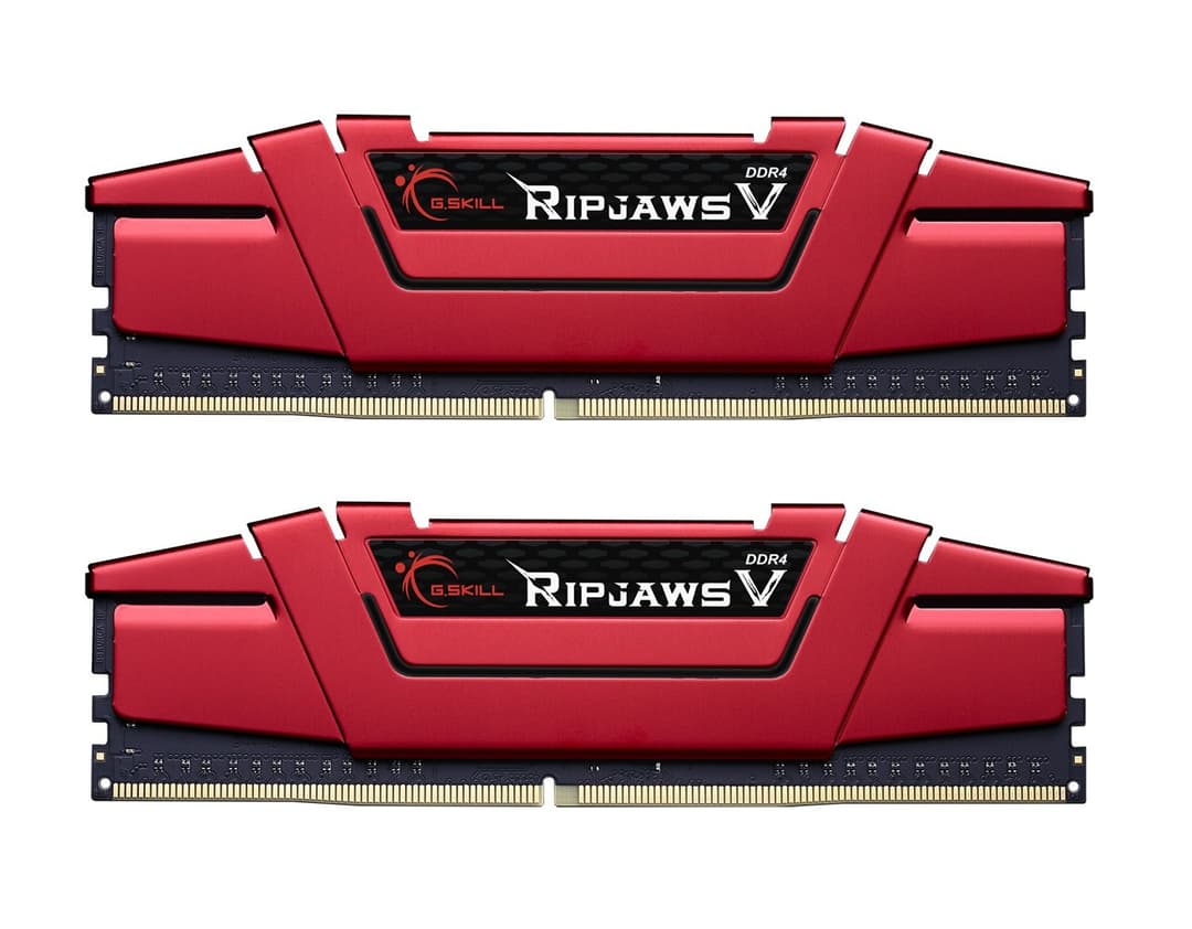 16GB G.Skill DDR4 PC4-24000 3000MHz Ripjaws V Red CL16 Dual Channel kit (2x8GB) 1.35V - Image 1