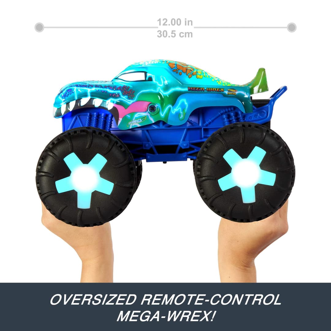 Hot Wheels Mega-Wrex Alive RC Remote-Control Toy - Blue - Mega Wrex - Image 3