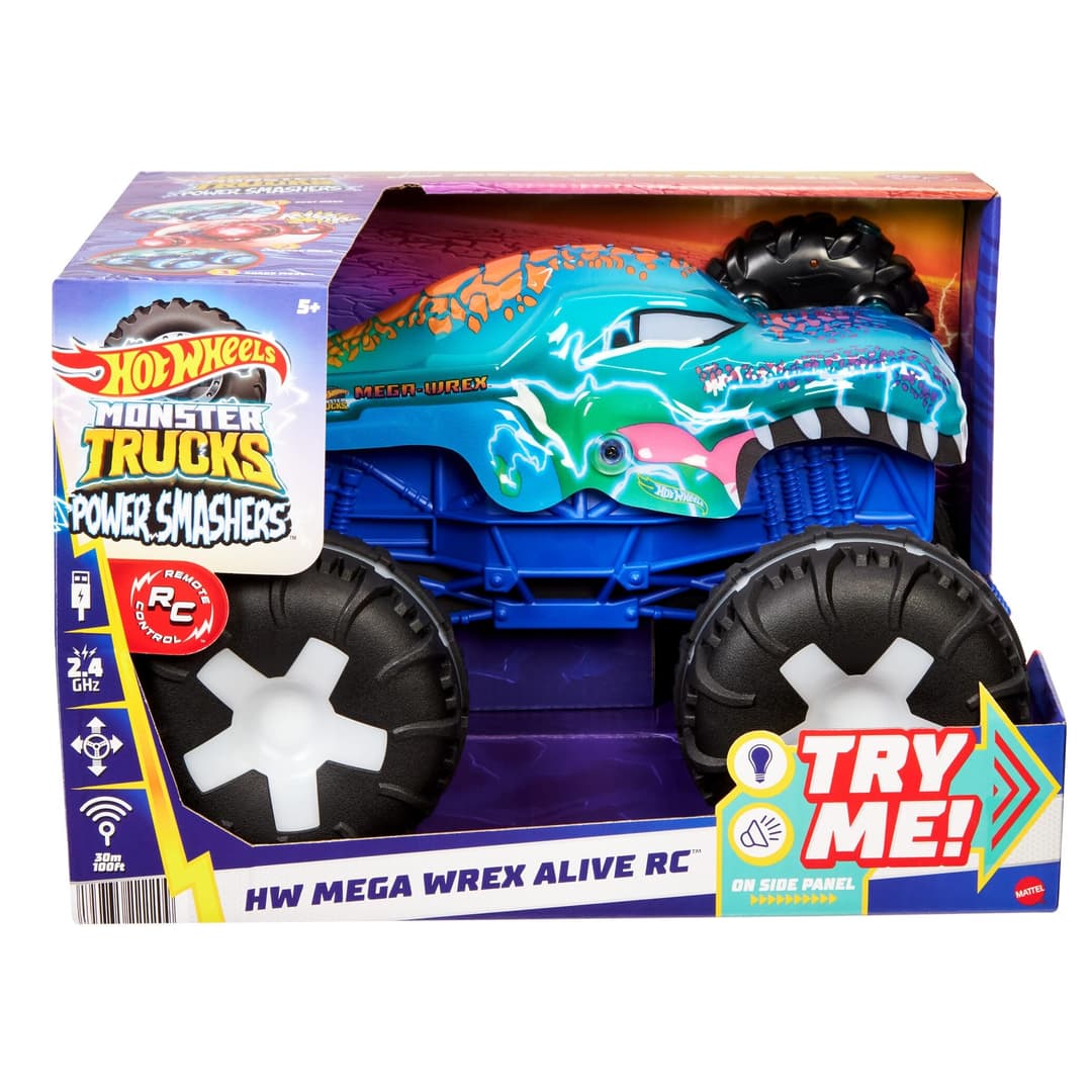 Hot Wheels Mega-Wrex Alive RC Remote-Control Toy - Blue - Mega Wrex - Image 7