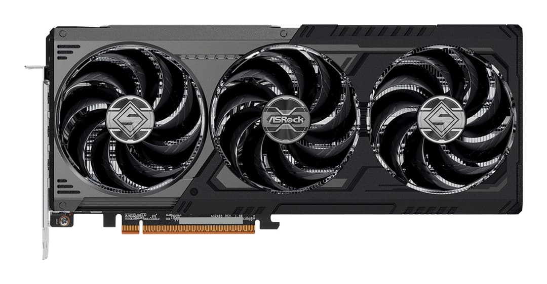 Asrock Radeon RX 9070 XT Steel Legend Dark AMD 16 GB GDDR6 - Image 1