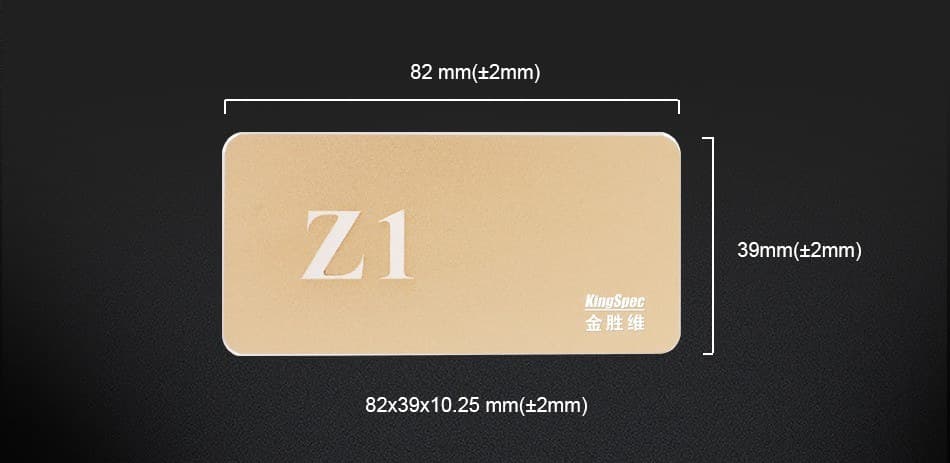 512GB KingSpec Z1 USB3.1 Type-C External SSD - Image 2