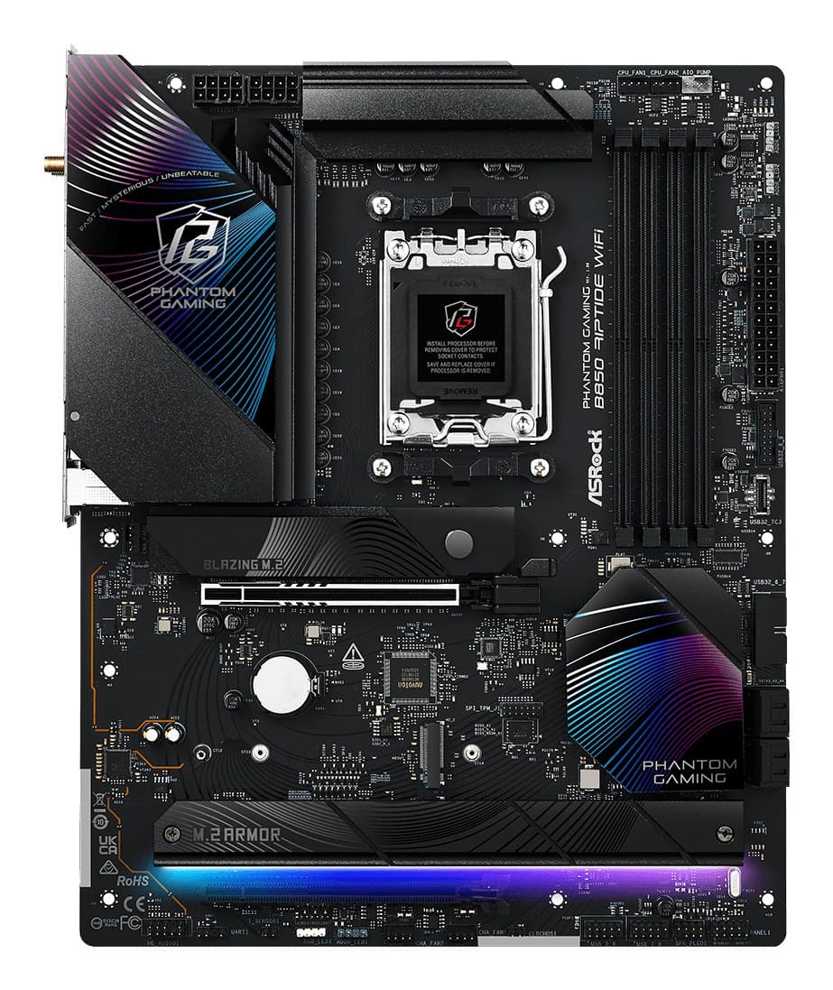 Asrock Phantom Gaming B850 Riptide WiFi AMD B850 Socket AM5 ATX - Image 1
