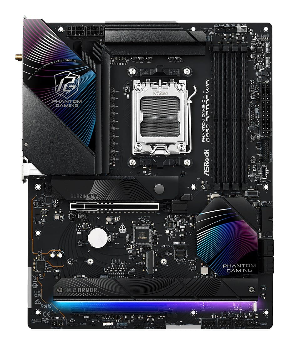 Asrock Phantom Gaming B850 Riptide WiFi AMD B850 Socket AM5 ATX - Image 2