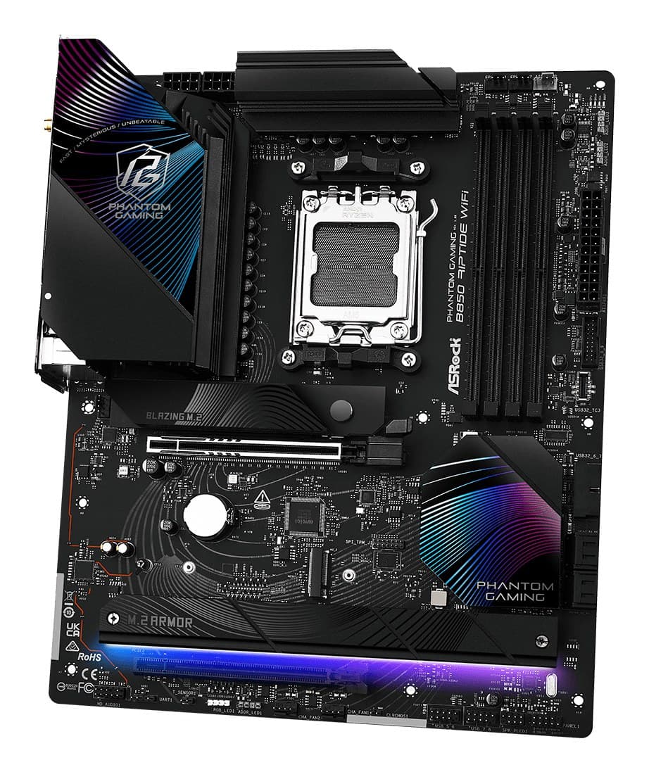 Asrock Phantom Gaming B850 Riptide WiFi AMD B850 Socket AM5 ATX - Image 4