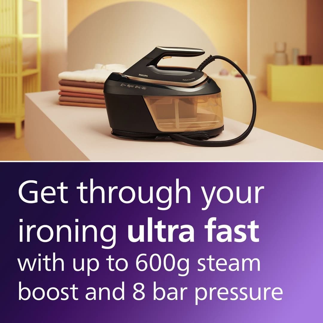 Philips PerfectCare 6000 Steam Generator Iron Gold - Image 2