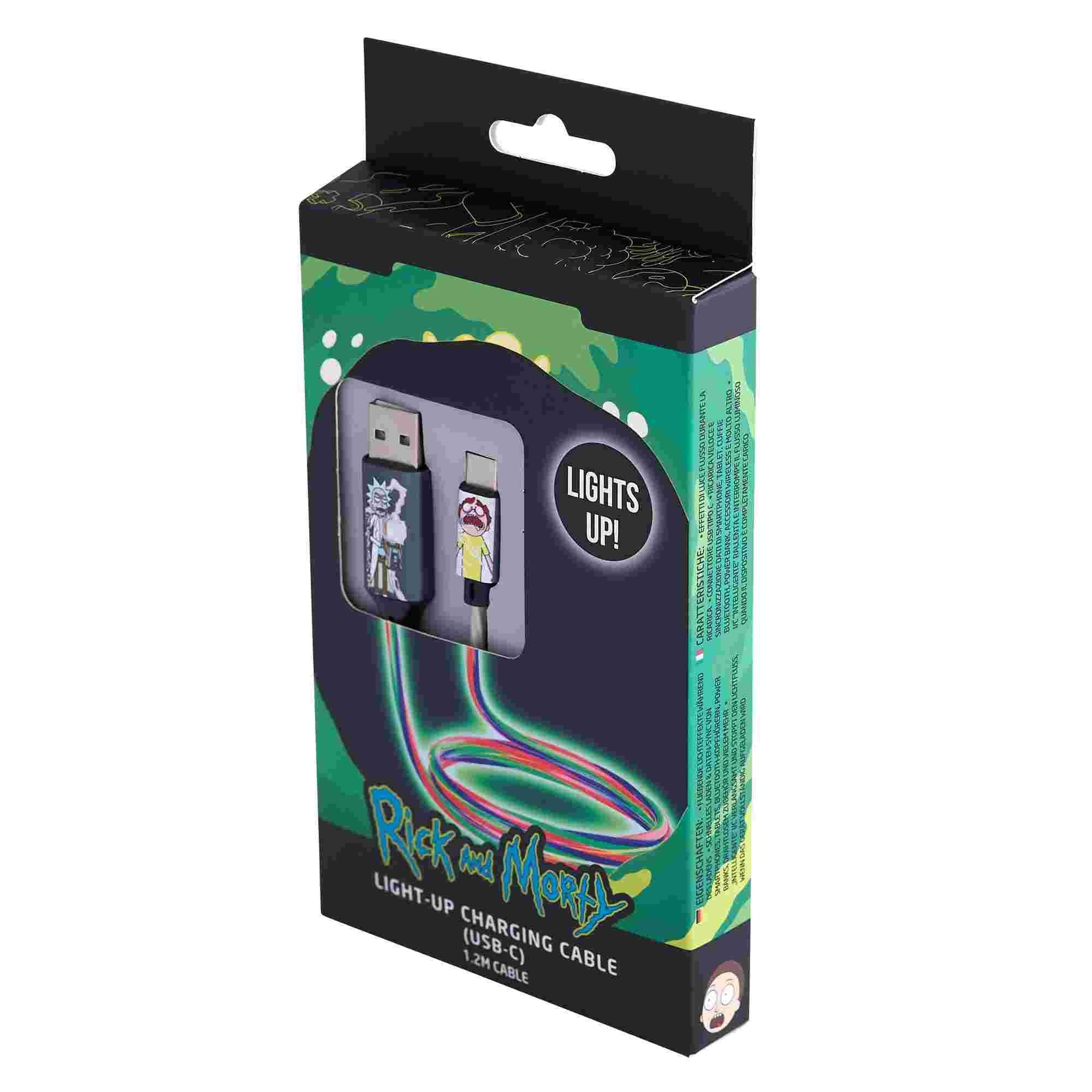 Rick and Morty USB to Lightning Charging & Data Sync Cable With Flowing Night 1.2M