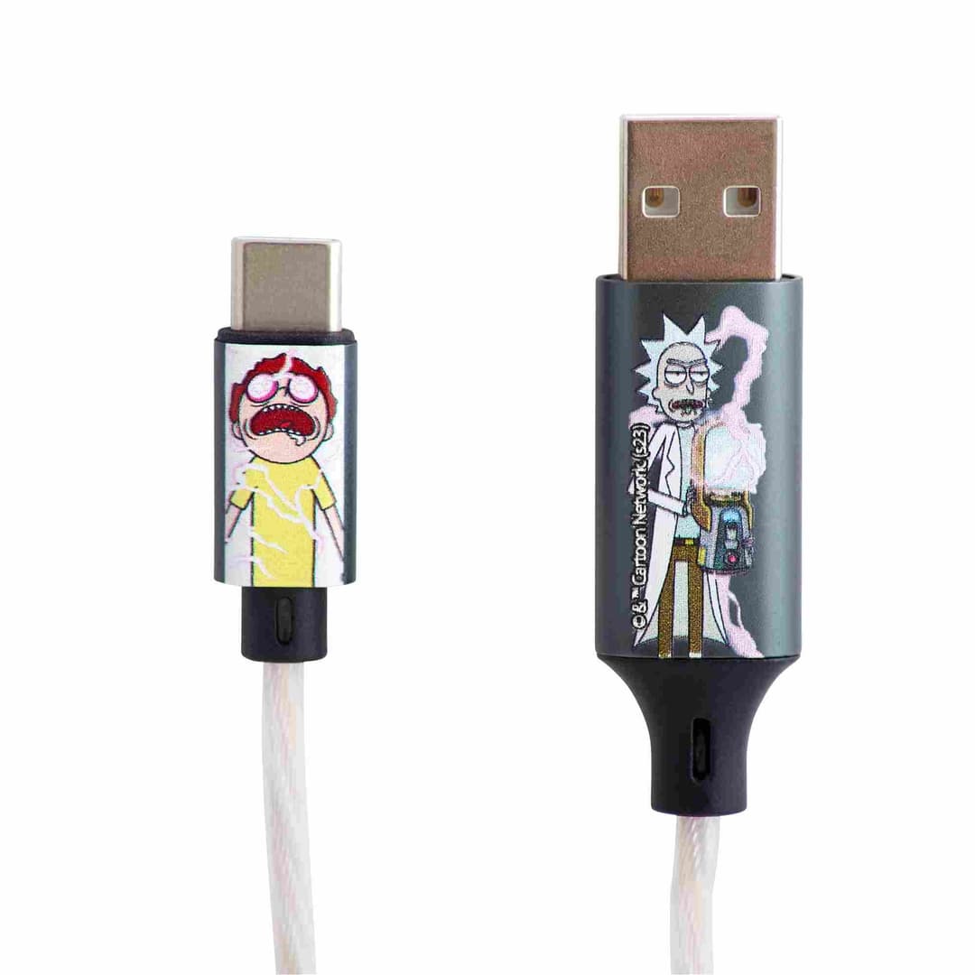 Rick and Morty USB to Lightning Charging & Data Sync Cable With Flowing Night 1.2M - Image 3